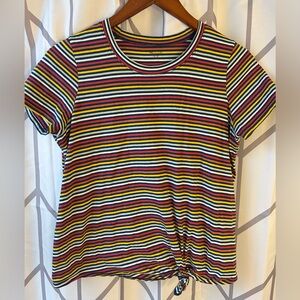 Madewell Colorful Striped Short Sleeve Tee